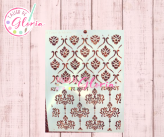 TGF-214 Estencil Damasco