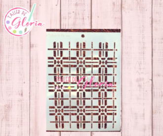 TGF-217 Estencil líneas con cruz