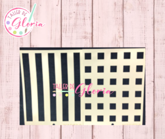 TGF-235 Estencil Escoses Grande