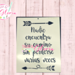 TGF-241 Estencil Nadie Encuentra Su Camino