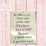 TGF-243 Estencil La Vida Es Corta