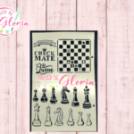 TGF-248 Estencil Ajedrez 2 pzas