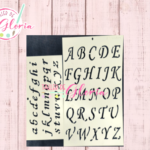 TGF-256 Estencil Alfabeto 2 Mayúsculas y Minúsculas