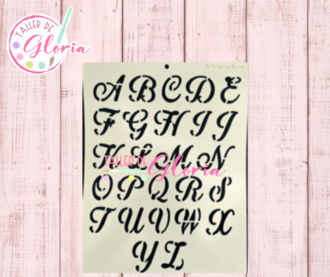 TGF-257 Estencil Alfabeto 2 Mayúsculas