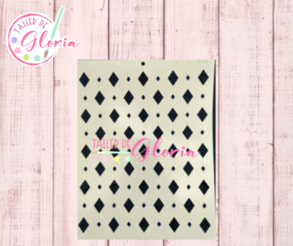 TGF-258 Estencil Diamantes