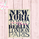 TGF-260 Estencil Letreros Ciudades