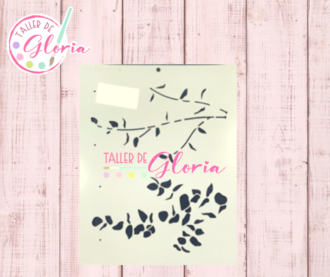 TGF-265 Estencil Eucalipto