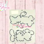 TGF-266 Estencil Siluetas Ratoncitos