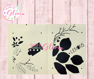 TGF-268 Estencil Guirnalda Limones