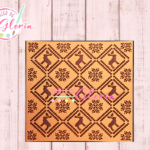 SR-628 Sello Textura Alces y Copos