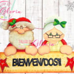 MN-307 Santa y Sra. Santa Bienvenidos