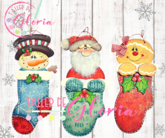 MN-331 Trio Calcetines Navideños