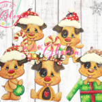 MN-320 Esferas Perritos Navideños