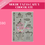 Molde Stamperia Tazas Cafe y Chocolate