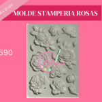 Molde Stamperia Rosas Silicon