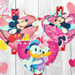 MA-071 Trio Corazones ratones y patos