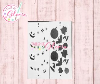 TGH-12 Estencil Halloween 2 pasos