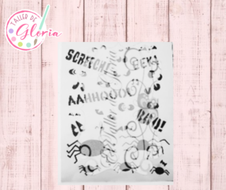 TGH-02 Estencil Arañas y Ojos