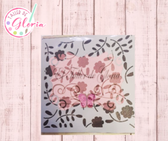 TGM-7 Estencil Flores c/ Ramajes