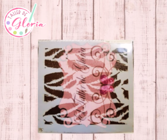 TGM-19 Estencil Textura Plumas