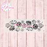 TGD-32 Esténcil Arabesco Flor de Loto