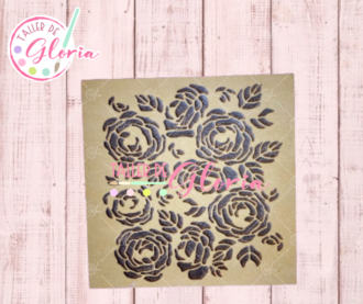 SR-663 Sello Textura Rosas #5