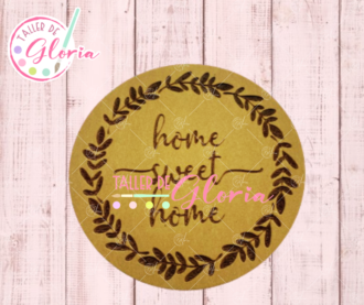 SR-690 Sello Home Sweet Guirnalda