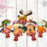 MN-365 Colgante ratones y amigos navideños