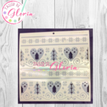 TGN-83 Esténcil Corazones con Pinos 2 pasos