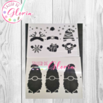 TGN-78 Esténcil Gnomos Navideños