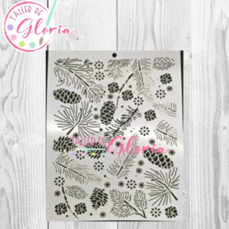 TGN-75 Esténcil Piñas y Ramas