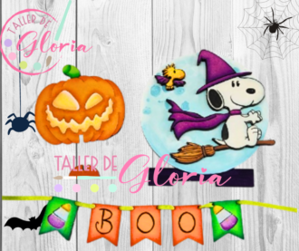 MH-160 Aplicación Snoopy Halloween