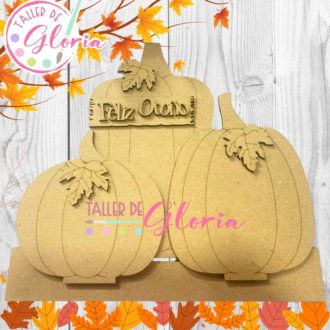MH-193 Trio Calabazas Feliz Otoño