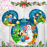 MN-396 Colgante 3D Ratón Navidad