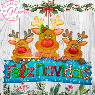 MN-407 Renos Feliz Navidad