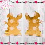 MA-083 Servilletero Conejos Amor