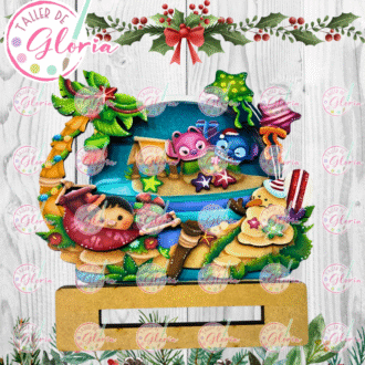 MN-430 Bola de Nieve Stich Navidad