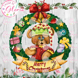 MN-424 Corona Oso Navidad