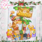 MN-425 Gnomo Letrero Merry Christmas